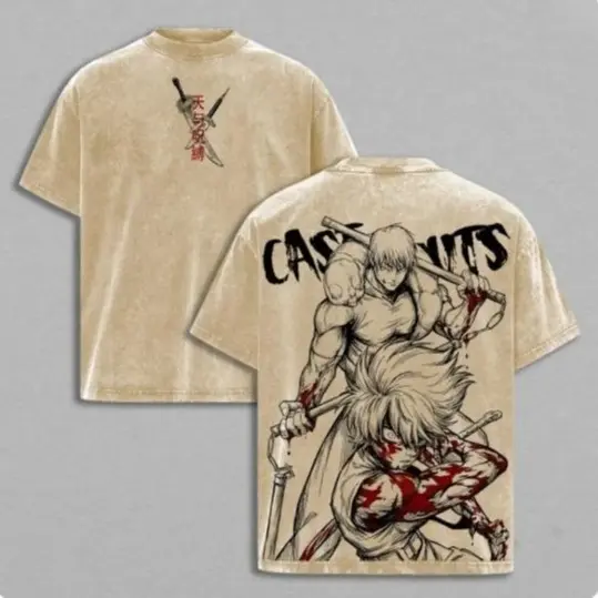 Washed T-shirt-Apricot