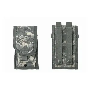 2 Pack USGI Molle Double 30 Round Mag Pouch ACU Digital Camo