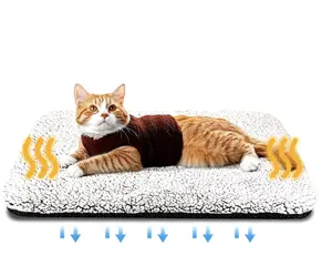 Self-Heating Pet Pads Blanket Warm Cushion Mat for Cats and Dogs Washable Pets with Thermal Body Heat Reflecting Core Pad