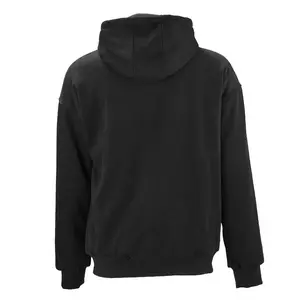 VEVOR Heated Jacket Hoodie for Men Women, Heated Sweatshirt Unisex Full-Zip with 7.4V 16000mAh Power Bank Pack, 5 Heating Zones, 3 Temp Levels, 4-8H Warmth, for Winter Outdoor Camping, Black, XXL Size