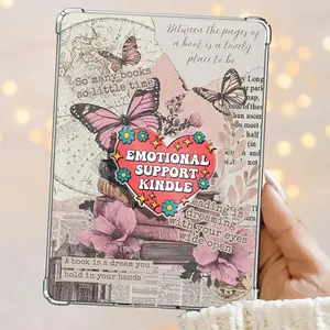 Emotional Support Kindle Cute Red Heart Magnetic Kindle Grip Book Lover Cute Bookish Kindle Accessories Phone Holder PopSocket Phone Grip Magnetic Pop Socket Phone Grip