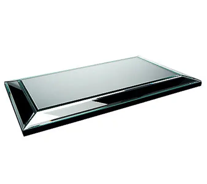 Beveled Glass Mirror Centerpiece by Valerie