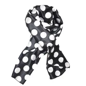 Oreo Cookie Edge Laying Rectangular Satin Scarf