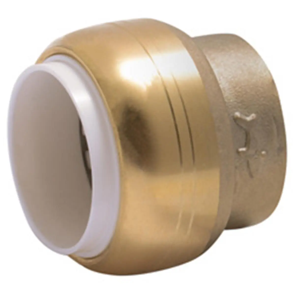 SharkBite 0.5 in. Push-to-Connect PVC Pipe Cap, Lead-Free IPS Fitting for Wet or Dry Installation, Model UIP514A, Push-Fit Caps, Wet/Dry Pipes, Easy To Remove, No Soldering Required, Nsf 372 And Nsf/Ansi61 Approved