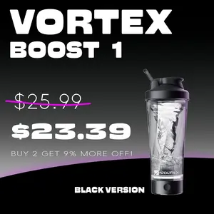 VOLTRX Electric Blender Shaker Bottle, Merge, USB C Rechargeable Electric Protein Shake Mixer, Shaker Cups for Protein Shakes ,BPA Free, 24oz