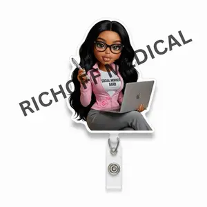 Rich Off Medical | Social Worker Med Barb Badge Reel