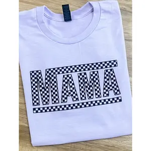 Checkered Mama Graphic Tee