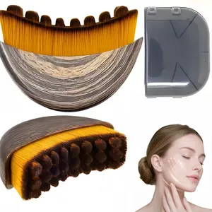 2026 Mid-Year Sale, TidyBit  Face Lymphatic Contour Brush for Jawline & Chin Sculpting Dry Brushing Massager for Lymphatic Drainage & Facial Fatigue Relief Ergonomically Designed to Fit The Skin Precisely 2PCS Beauty Roller