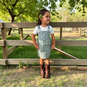 Sage Denim Quilt Dress