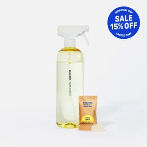 Blueland Multi Surface Cleaner, Mineral & Plant-Based, Spray Bottle + Plastic-Free All Purpose Household Cleaning Refill Tablets, Lemon