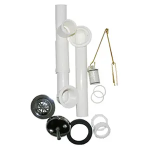 Larsen Supply 03-4957 1.5 in. PVC Trip Waste & Overflow Assembly