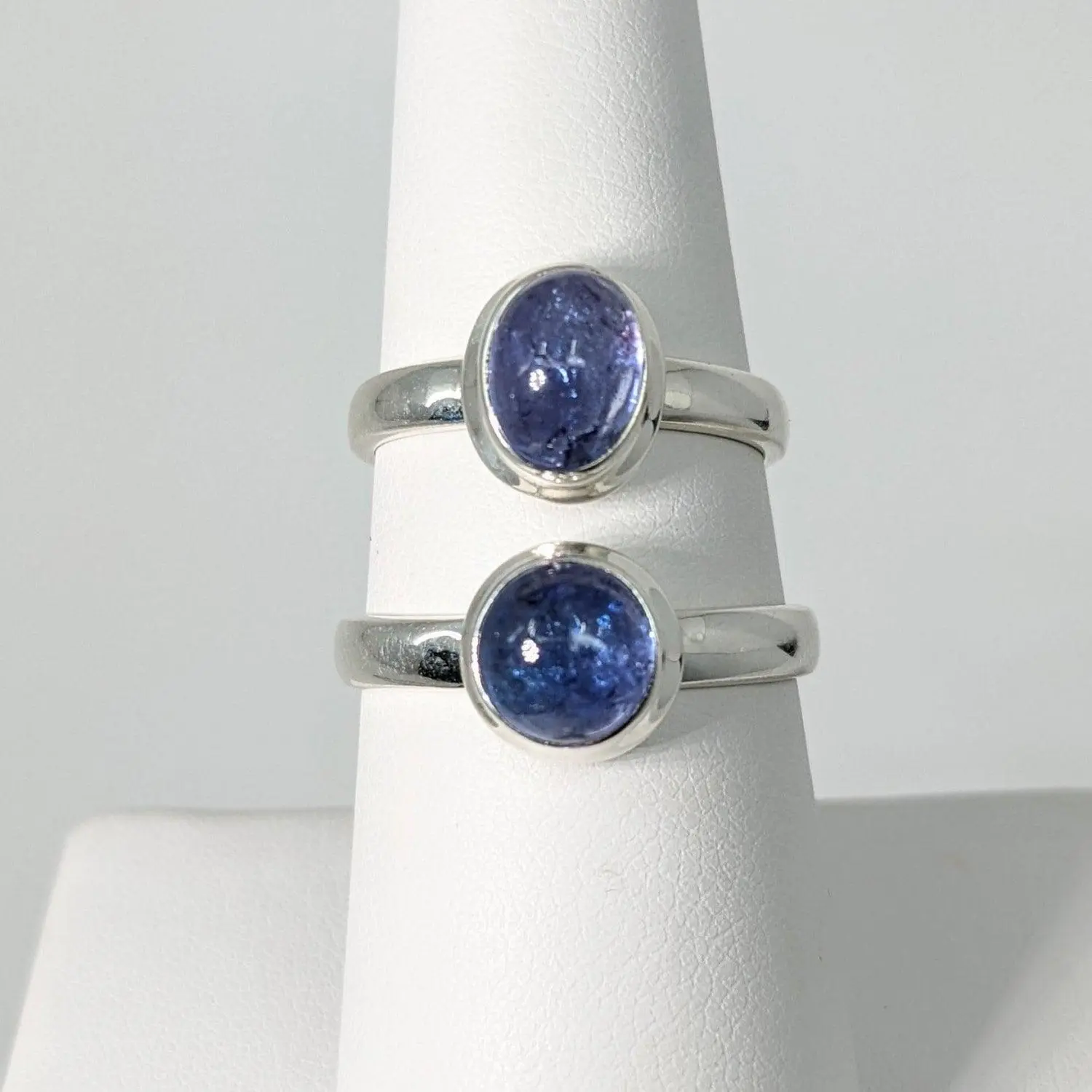 Tanzanite Dainty Sterling Silver Ring