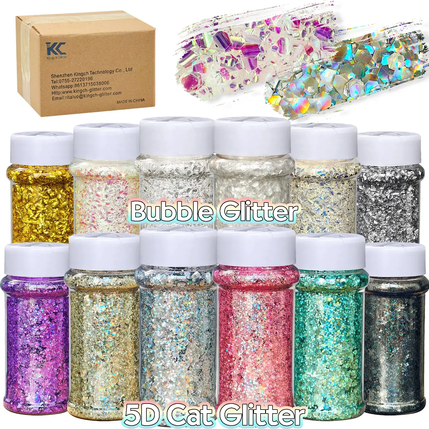 Set23-12 mix colors/ Chunky Glitter