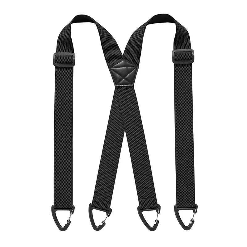 Heavy Duty Work Suspenders for Men - 1.5 In Hidden X-Back, Pants Holder with Hidden Clip, Plastic-Metal Construction, Under Clothing Wearable Work Safety Accessory