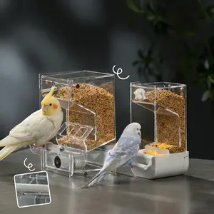 Automatic Bird Feeder Accessory, Suitable for Hanging Small Animals, for Parakeets, Lovebirds, Budgerigars, and Canaries.