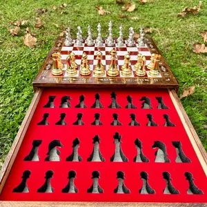 Personalized Handmade Chess Set | Unique Birthday Present for Husband & Dad