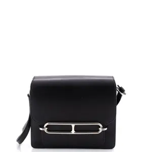 Pre-owned HERMÈS material Messenger Bags Hermes Roulis Bag Evergrain 18 by Rebag