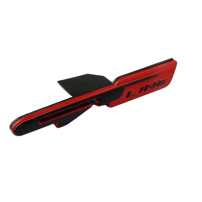 Metal GT LINE Car Front Grille Emblem Badge Sticker for KIA GT Sorento Ceed Forte RIO Stonic K5 K3 Sportage Badge Accessories