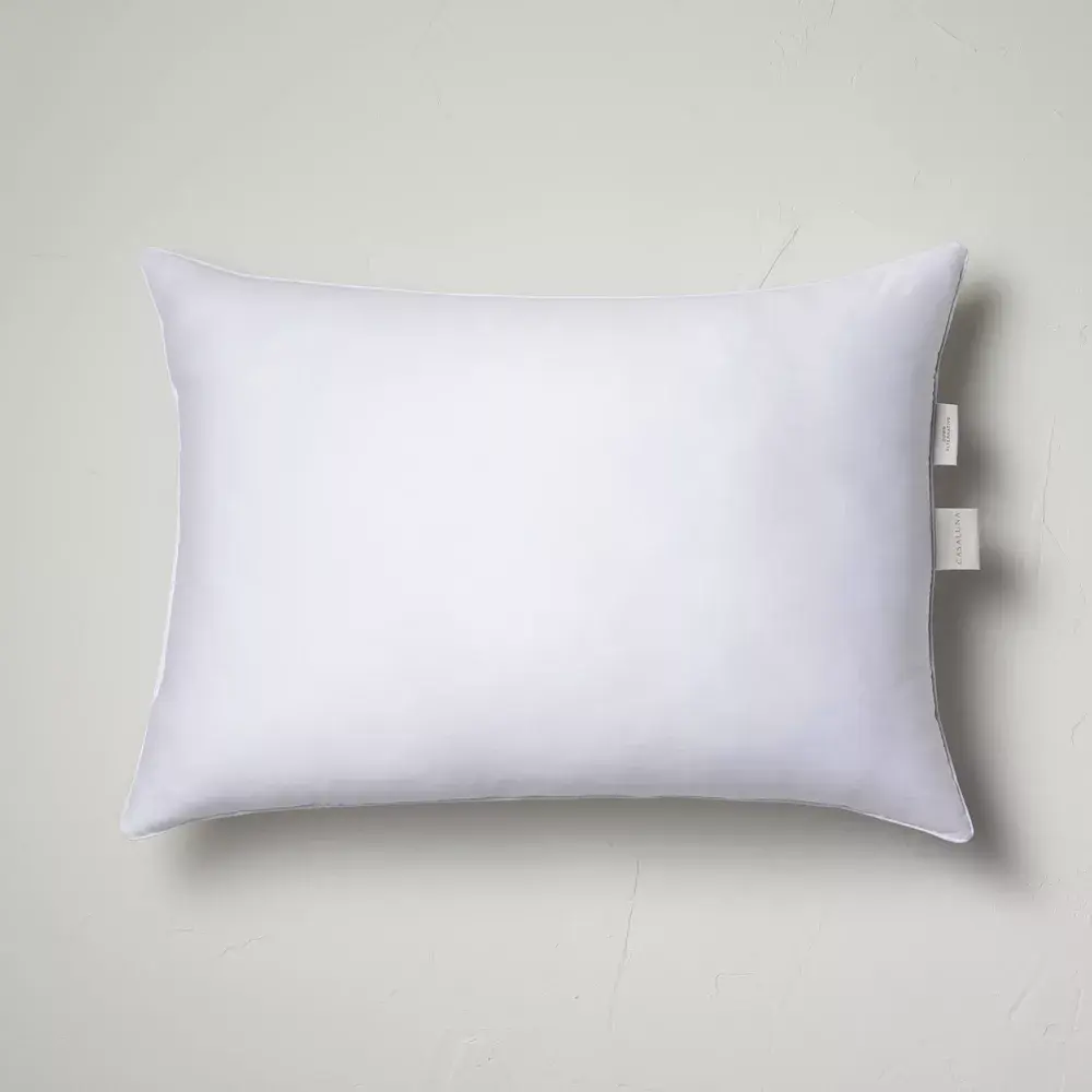 King Firm Machine Washable Down Alternative Pillow - Casaluna: Hypoallergenic 300 Thread Count Cotton Cover