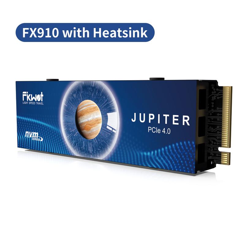 FIKWOT FX910 with Heatsink M.2 SSD 2TB NVMe SSD, PCIe Gen4 Gaming SSD , Up to 7300MB/s, M2 2280 Internal Solid State Drive for PS5