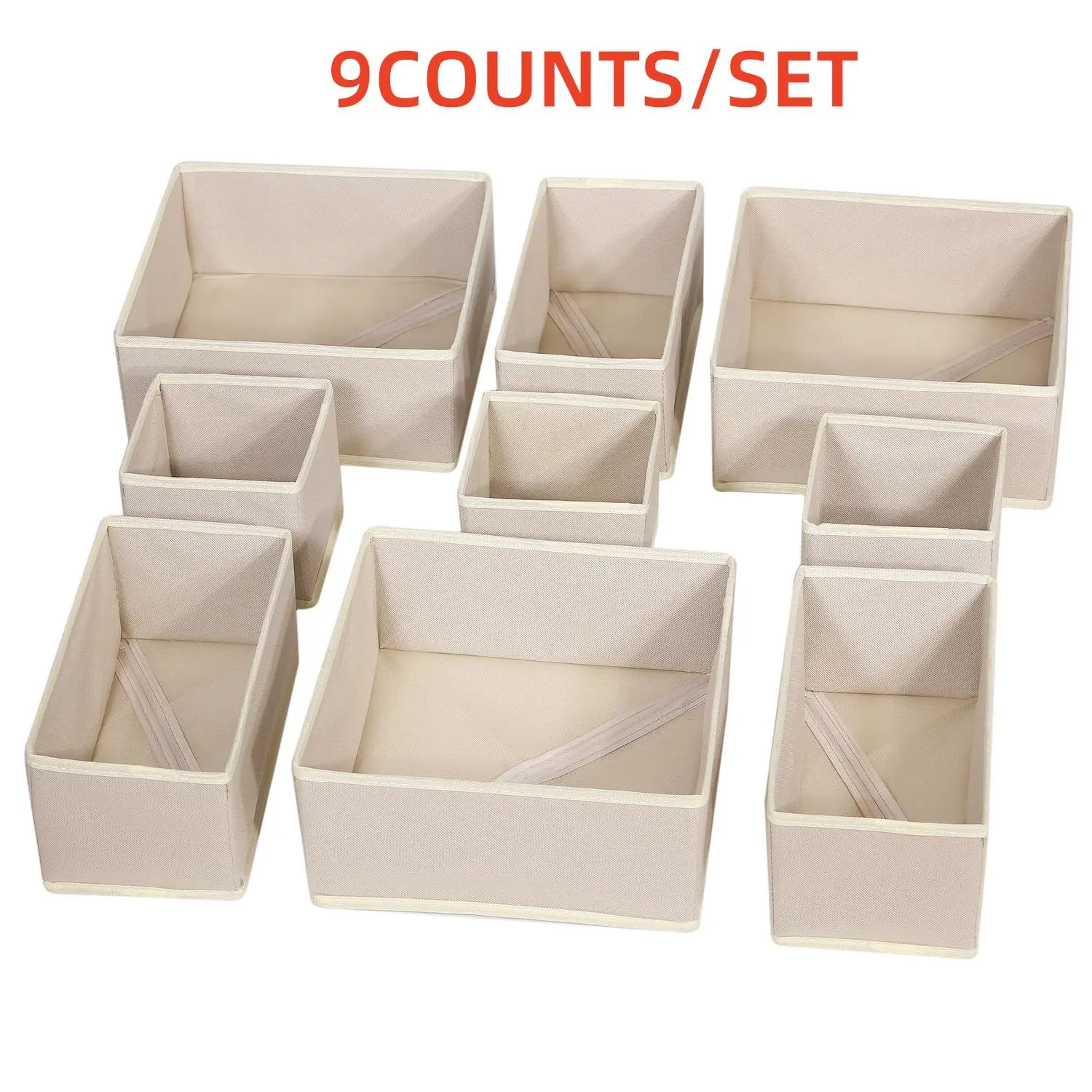 Foldable Multi-Functional Fabric Storage Box Set, Foldable Organizers, Closet Organizer, Collapsible Storage Organizer, Drawer Divider, Tool Storage, Clothing Classification, Space Saving, Multifunctional Storage Bin