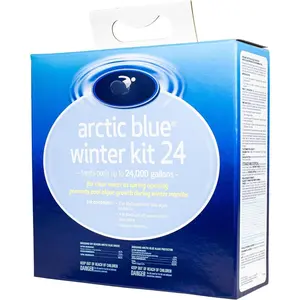 Arctic Blue Winter Closing Kit 24, for Clear Water at Spring Opening, Prevents Pool Algae Growth  Winter Months,  Up to 24k Gallons