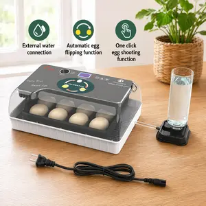 Egg Incubator for Hatching Chicks, Automatic Egg Turner Holds 12 Eggs