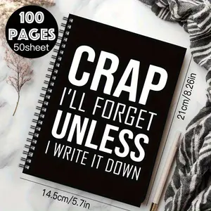Funny Notebook, 100 Pages, Perfect for Planning and Journaling, Ideal Gift for Friend, Daily Planner.