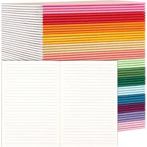 60 Pack Notebooks Bulk, A5 Lined Journaling Notebooks Bulk, Rainbow Composition Notebooks Journals, 15 Colors 60 Pages for School Office