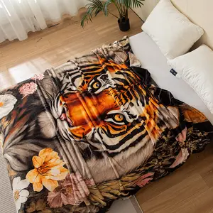 Print Blanket Fleece Throw for Bed Sofa cover Travel and Camping, Super Soft Cozy Fluffy Plush Cheetah Print Blanket for All Seasons stranger things