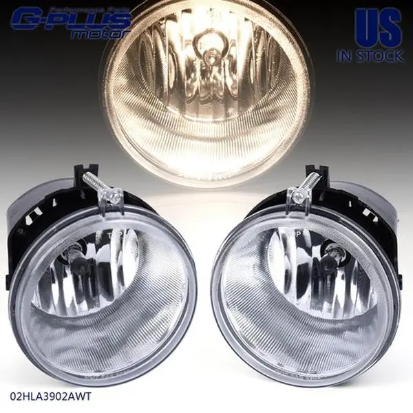 Fit For 05-10 Jeep Grand Cherokee Commander Durango Dakota Bumper Fog Lights