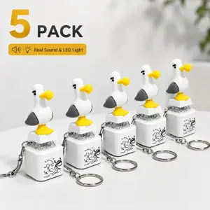 Seagull MINE! Button Keychain-Real Sound & LED Light, Funny Interactive Gift forFriends & Family summerwins