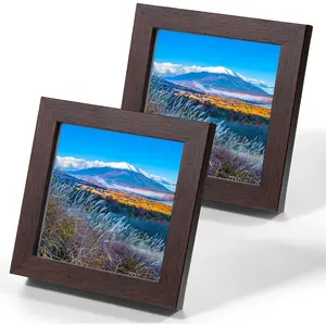 4x4 Shadow Box Picture Frame, Small Shadow Box Frame Display Case Picture Frames Made of Solid  to Hang Memory  Memorabilia, Medals, Wedding, Pins, Awards, Tickets and Photos