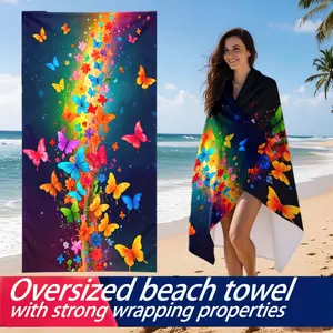 Extra Large Beach Towel, Quick Dry Microfiber Towel, Soft Lightweight Absorbent Towel for Beach Pool Travel