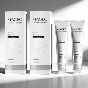 Tighten and Lift Firming Neck Cream For Crepey Skin,Collagen Neck Cream With Five Rollers,Reduces Wrinkles and Double Chin,Relieves Edema,with Hyaluronic Acid,VitaminC+E SENSIOHOME.