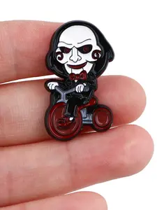 Spooky Enamel Pin Set for Men - Perfect Halloween Gift for Backpacks, Briefcases, Clothes, and Hats, Hat Pins