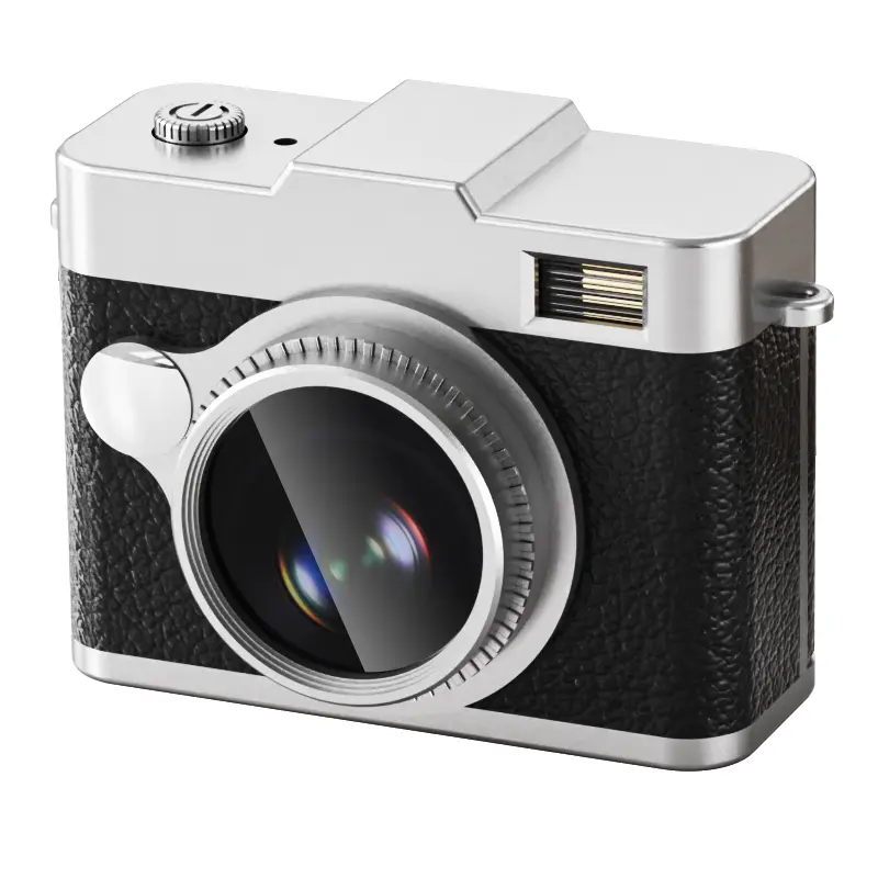 Kids Digital Retro Camera for 3-12 Year Old Girls - 1080P HD Compact Portable Camera with 32GB SD Card, 2-Inch IPS & 1.3-Inch Screens, Self-Timer, MPEG-4 Recording, Birthday/Christmas Toy Gift Electronic Device