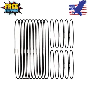 Travel Notebook Elastic Bands for Refillable Travel Journals Planners, Two Sizes, Pack of 20