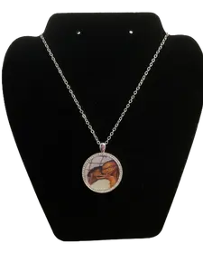 30mm Custom Rhinestone Photo Pendant