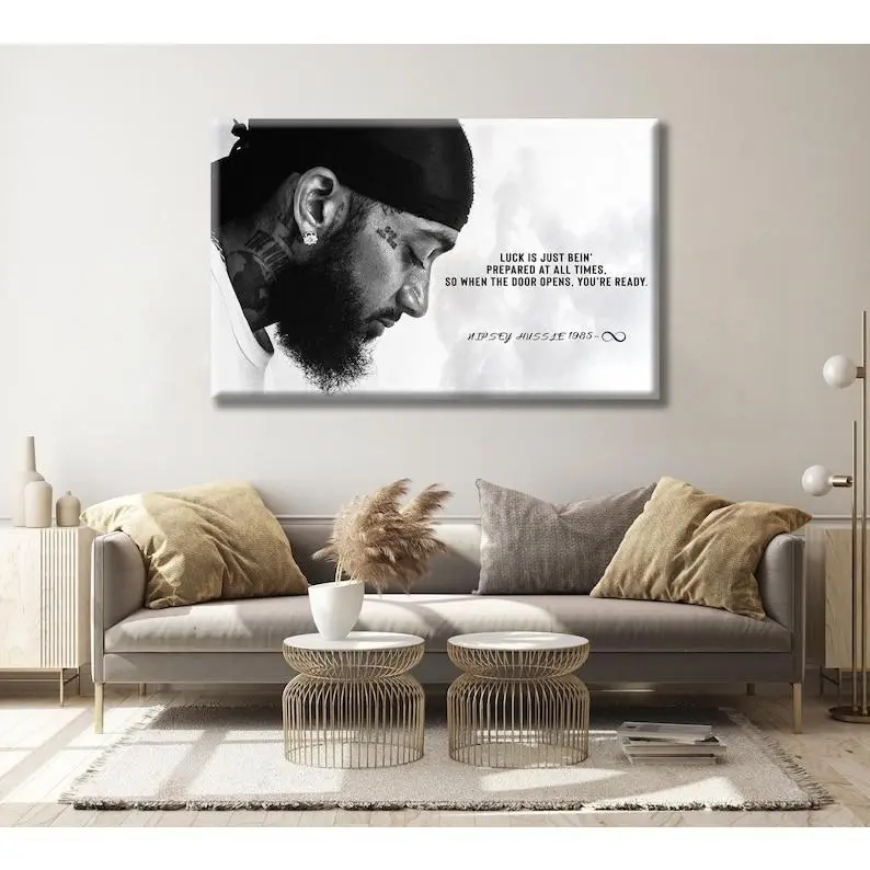 Nipsey Hussle Quotez poster Decor Home Room
