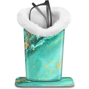 Plush Lined Eyeglasses Holder, Glasses Stand Case, Anti-scratch Glasses Storage Organizer for Desk, Nightstand, Office