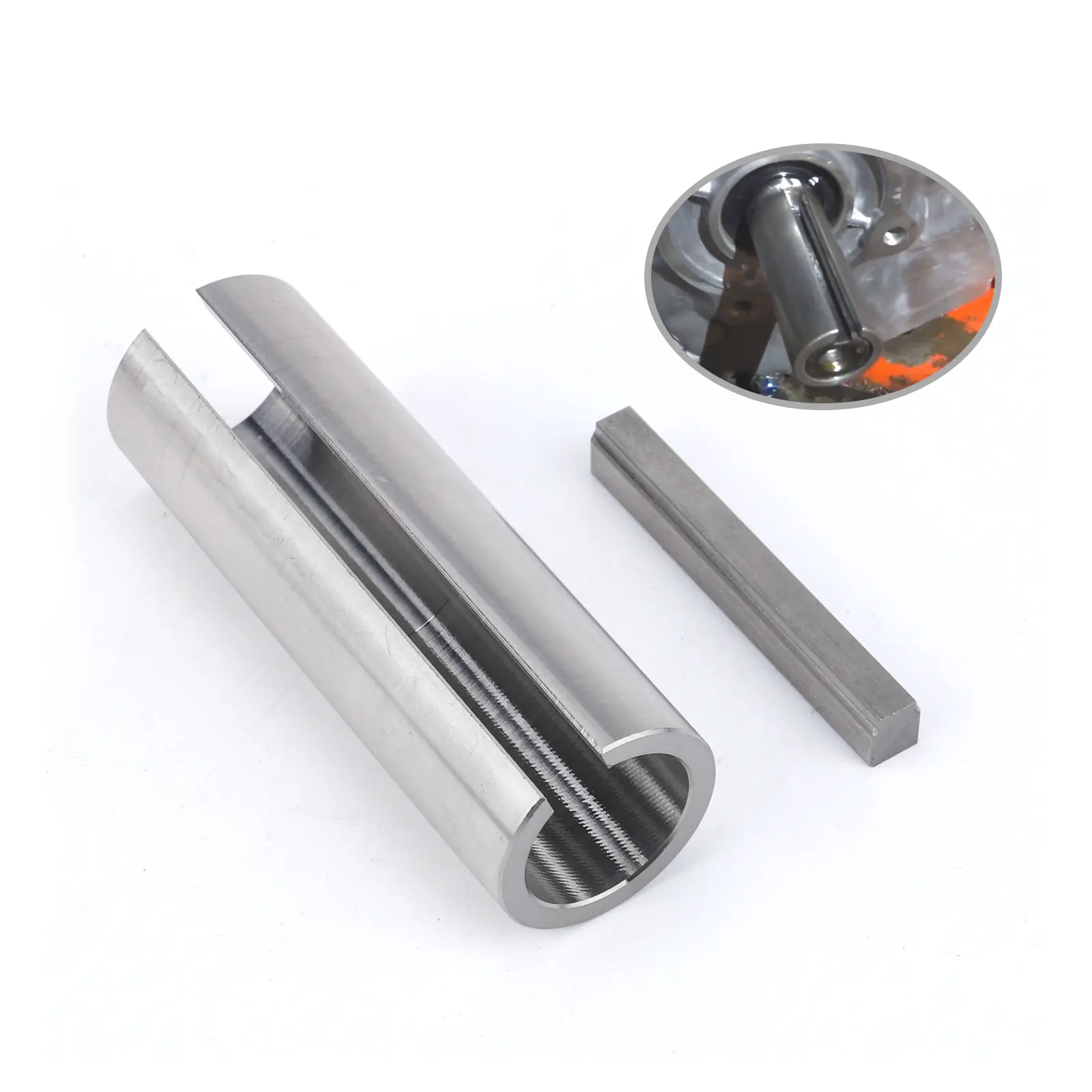 3mirrors Stainless Steel Crankshaft Sleeve Adapter for Predator Gas Engine Pulley - Adapts Larger Wheel Bores, Alters Speed or Belt, 3/4"-1" Size, 3" Length, 3/16" & 1/4" Keys, Fits Gas Engine Crank Shafts