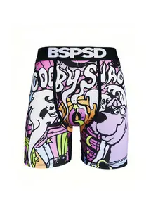 Cartoon Print Men's Underwear Boxers Sexy Breathable Comfortable Sports Swim Underpants Boxershort Moisture-Wicking Quick-Dry Men's Boxers Briefs Boxer Boxershorts