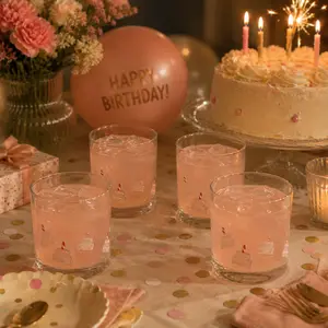 Jeanne Fitz Cake Icon Glasses -Set of 4
