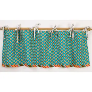 Cotton Tale  Gypsy Nursery Window Valance - Green