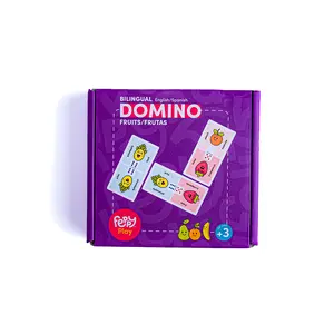 Bilingual Domino Game to Learn Spanish and English Vocabulary