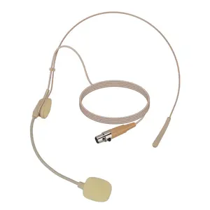 Lmbgm Flexible Neck Wired Microphone Headset, 3-Pin Mini XLR Plug, Plug-And-Play, Sport Noise Reduction, Optional Single Pack