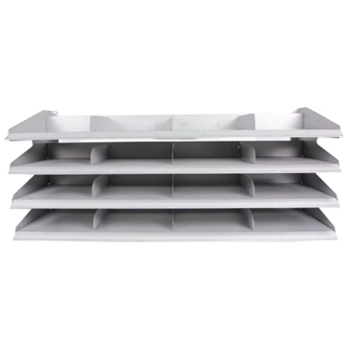 Ali Industries Metal Tool Storage Rack, 38-Inch Wall-Mounted 4-Slot Multi-Purpose Organizer for Sandpaper, Cycling, and Outdoor Gear, Tools, Functional, 38 X 16.5 In, Organized Slots, 4 Slots Wide