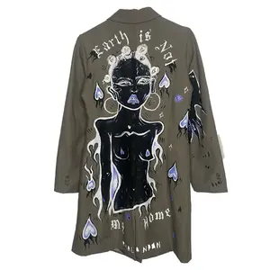 ‘Not My Home’ Hand Painted Blazer