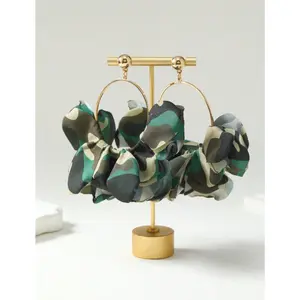 Camo Full Hoop Earrings